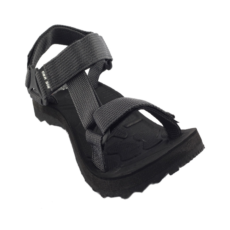 CBR SIX Claylucifer Black Sandal Pria - Hitam