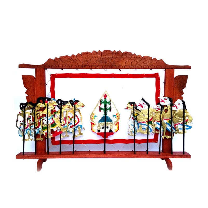 Jual Central Kerajinan  Miniatur 1 Set Pagelaran Wayang  