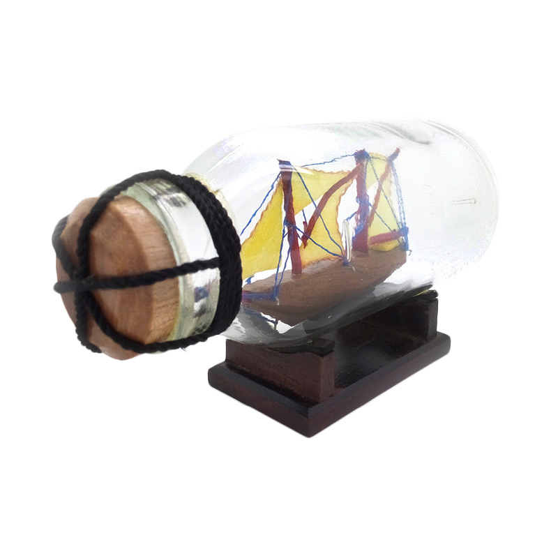 Promo Central Kerajinan Miniatur Kapal Pinisi Dewaruci dalam Botol