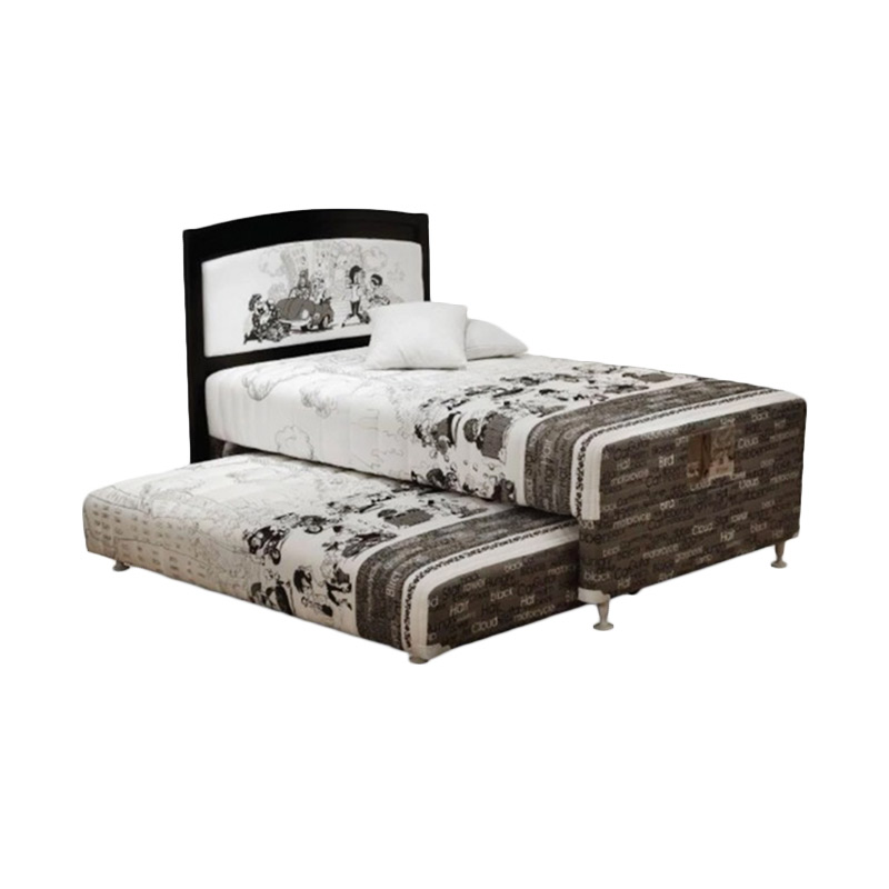 Central in Gold Kasur Springbed [Full Set Sabrina/100x200 cm/Khusus  Jabodetabek]