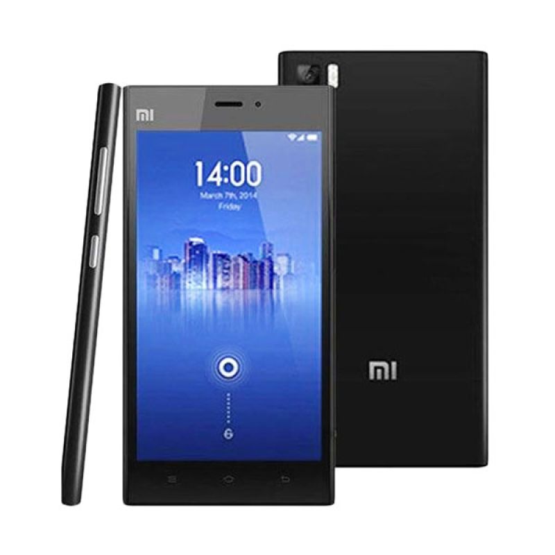 Jual Xiaomi Mi 3 Hitam Smartphone Online - Harga