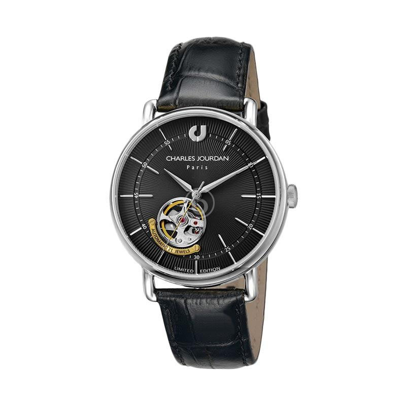 Charles Jourdan Automatic Jam Tangan Pria CJ1009-1332LEB - Black