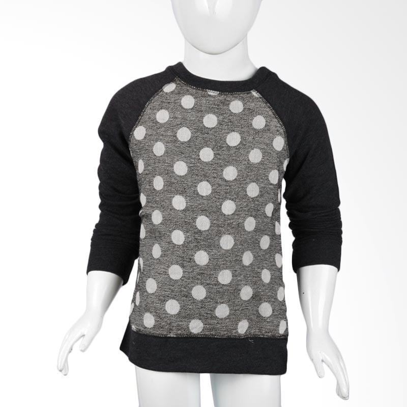 grey polka dot sweater