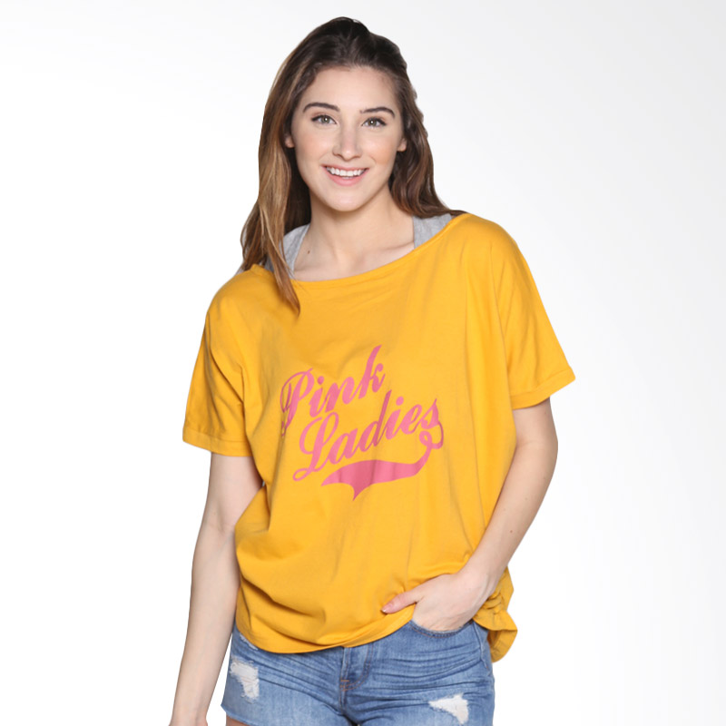 Chocolate T-shirt Print Pinky CL-274 Atasan Wanita - Yellow