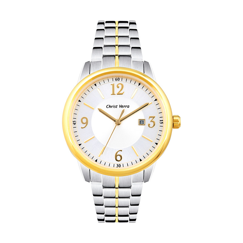 Jual Christ Verra Multi Date CV 2048L-13 SLV/SG Jam Tangan