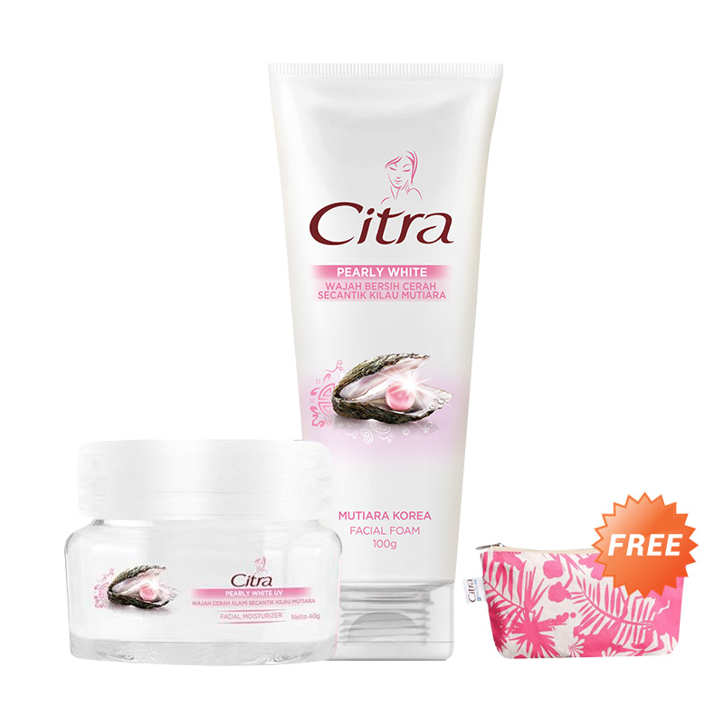Jual Citra Pearly White Facial Foam & Face Moisturizer