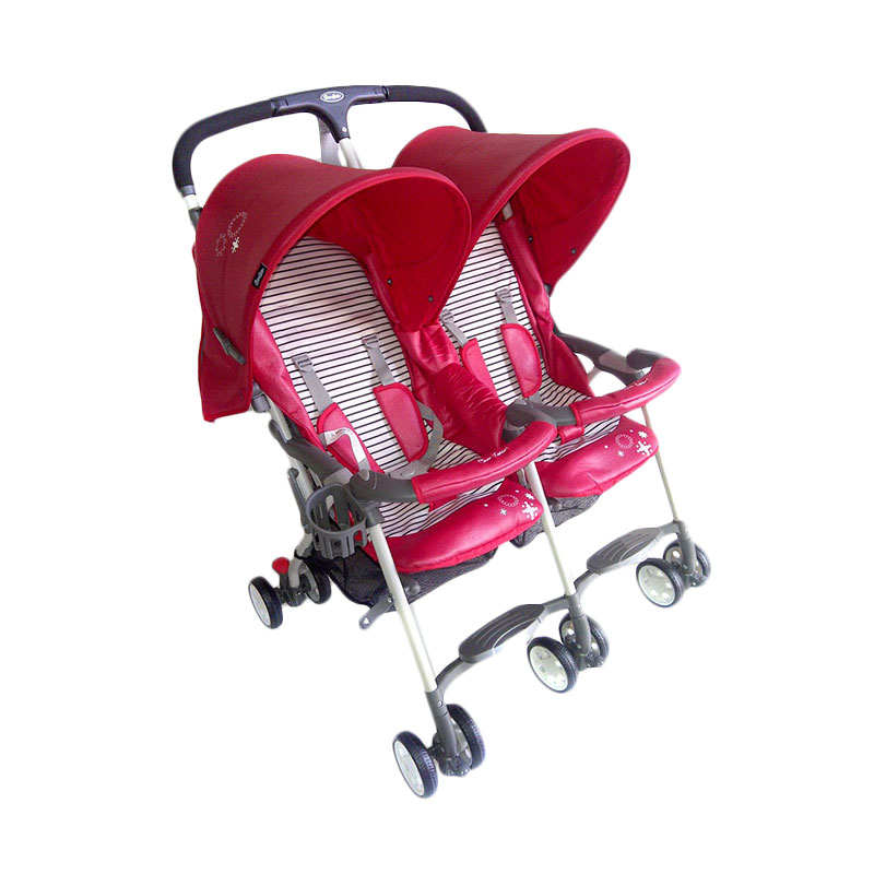 Jual Cocolatte Stroller Bayi 550 Twins - Red Online 