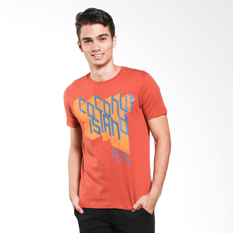 Coconut Island Men Easy Tee Baked Clay KMET199O02 Red Kaos Pria Extra diskon 7% setiap hari Extra diskon 5% setiap hari Citibank – lebih hemat 10%