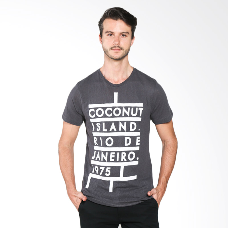 Coconut Island FMET219A01 T-Shirt Men Easy Tee Kaos Pria - Dark Grey Extra diskon 7% setiap hari Extra diskon 5% setiap hari Citibank – lebih hemat 10%