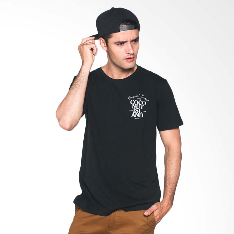 Coconut Island T-shirt Men Statement Tee CMST219H01 Kaos Pria - Black Extra diskon 7% setiap hari Extra diskon 5% setiap hari Citibank – lebih hemat 10%