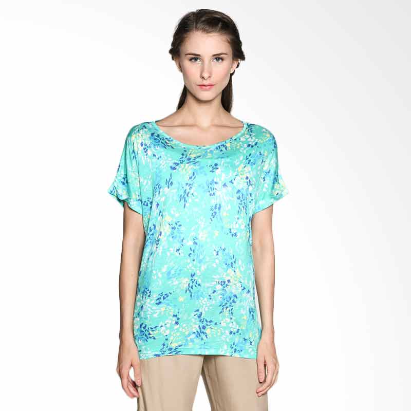 Contempo Ladies T-Shirt Short Sleeve R Neck A1215L01-D14 Turquoise