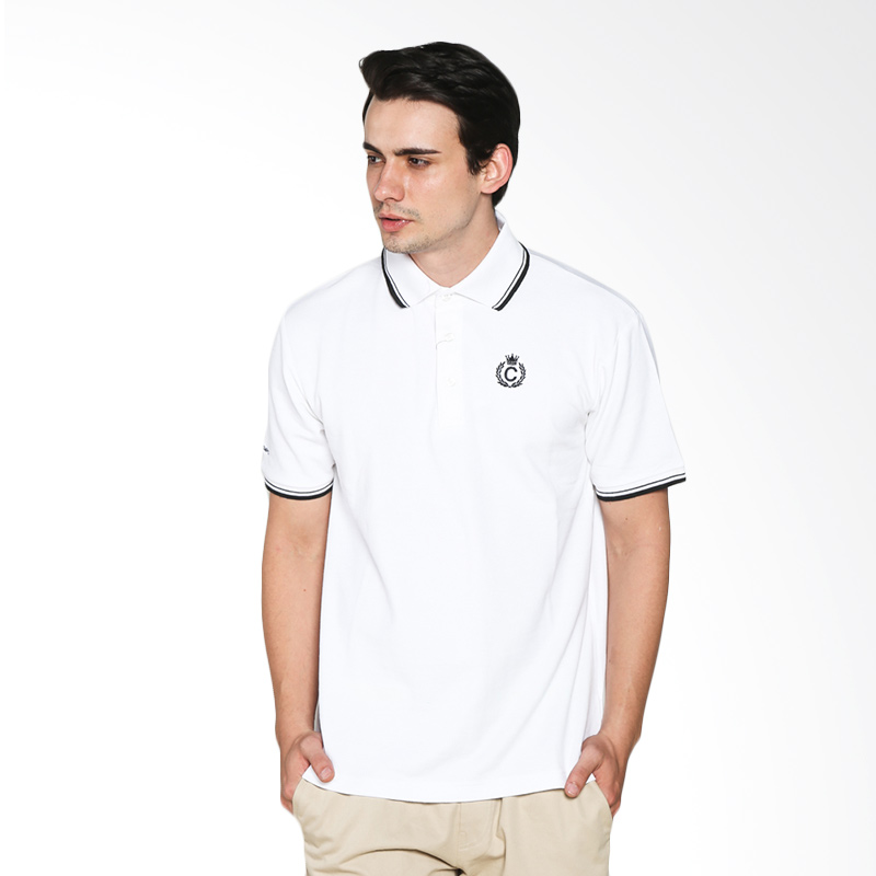 Contempo Men B1215H01-A15 Internal Short Sleeve Polo Shirt - White Extra diskon 7% setiap hari Extra diskon 5% setiap hari Citibank – lebih hemat 10%