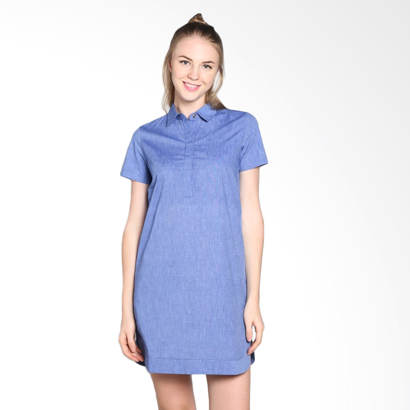 Contempo Work dress S/S A1116K01-C44 Dresses - Blue