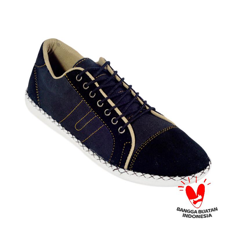 Country Boots Falco Sneakers Sepatu Pria - Black