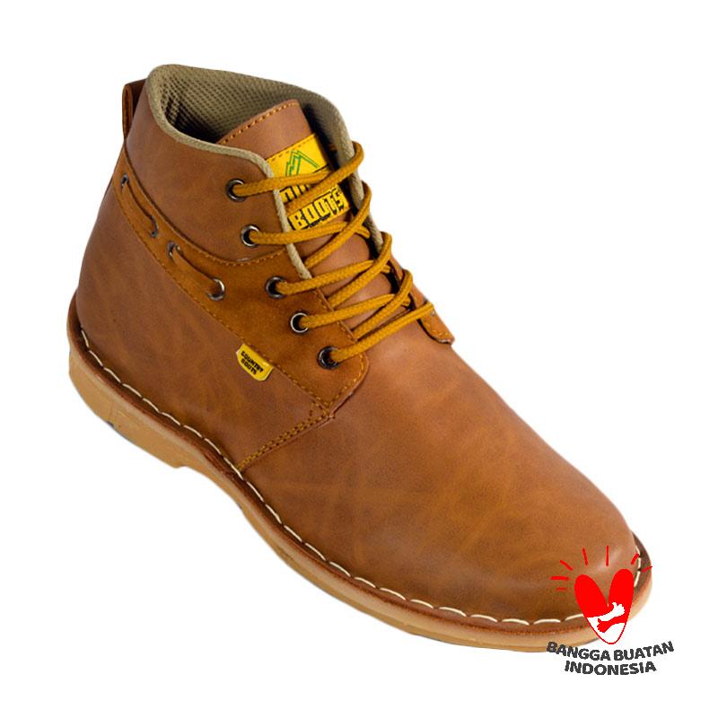 Country Boots Manly Hercules Sepatu Pria - Brown