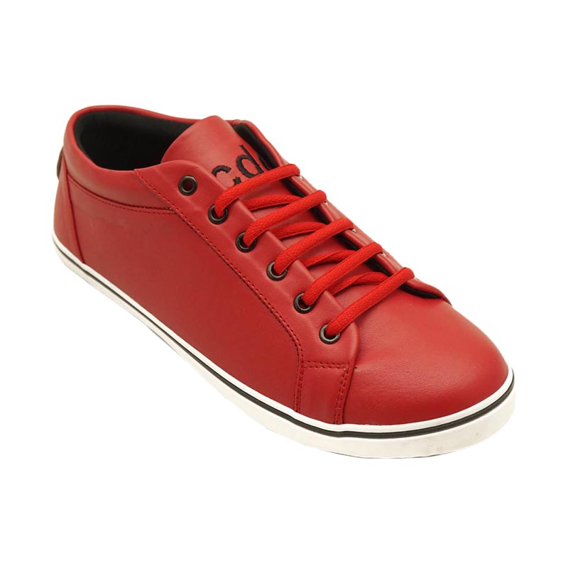 Coup d' Etat Low '92 Sneaker Sepatu Wanita - Merah
