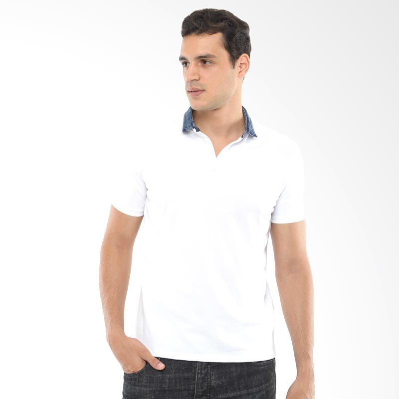 25 Kaos  Polos  Putih Pria Trend Model 