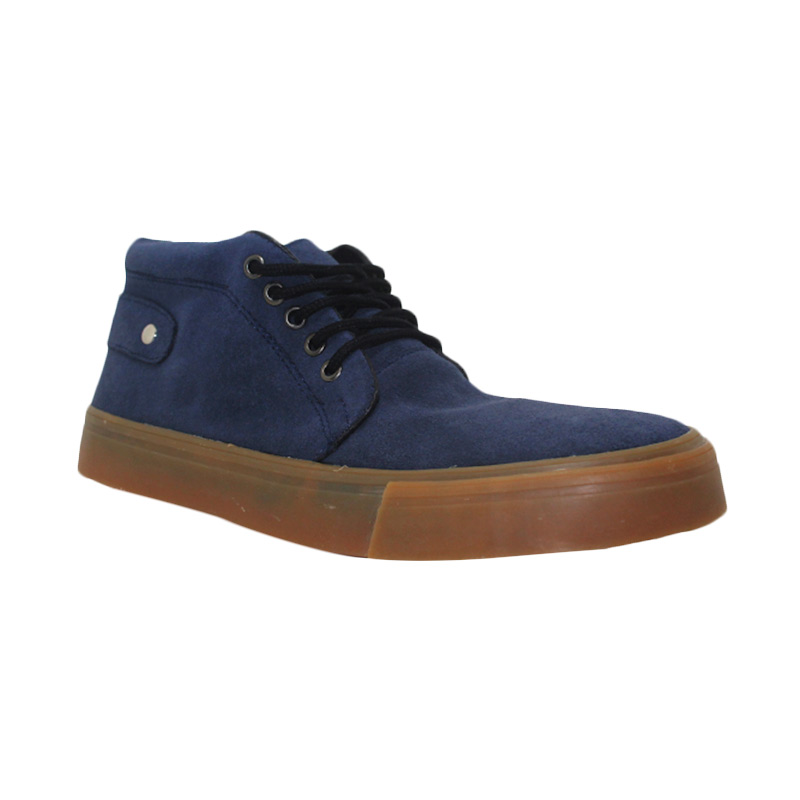 D-Island Shoes Kulit Asli Bast Quality Leather Blue