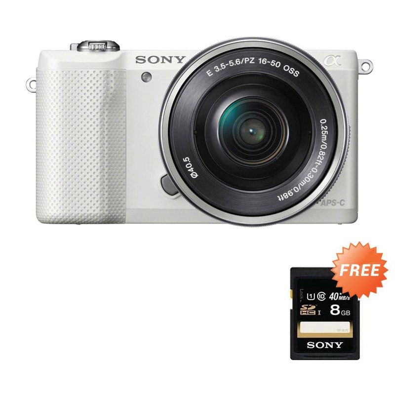 Sony ILCE A5100 L KIT 16-50mm f/3.5-5.6 OSS Putih Kamera Mirrorless Extra diskon 7% setiap hari Extra diskon 5% setiap hari Citibank – lebih hemat 10%