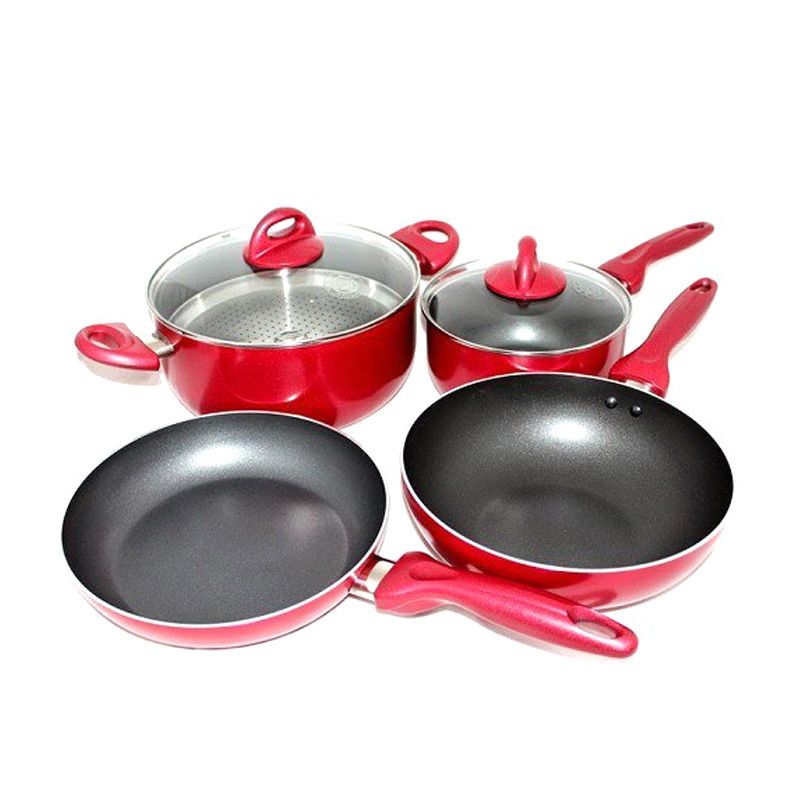 jual supra rosemary cookware merah panci set 7 pcs harga kualitas terjamin blibli jual supra rosemary cookware merah panci set 7 pcs harga kualitas terjamin blibli