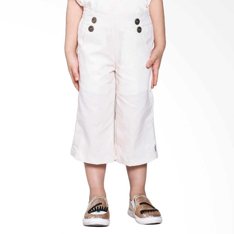 Diddlydoo PC003GO Poppins Cullote Celana Anak Perempuan - White bawah