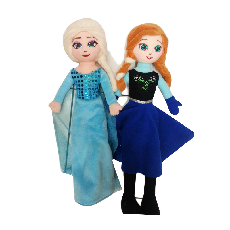 frozen anna and elsa plush dolls