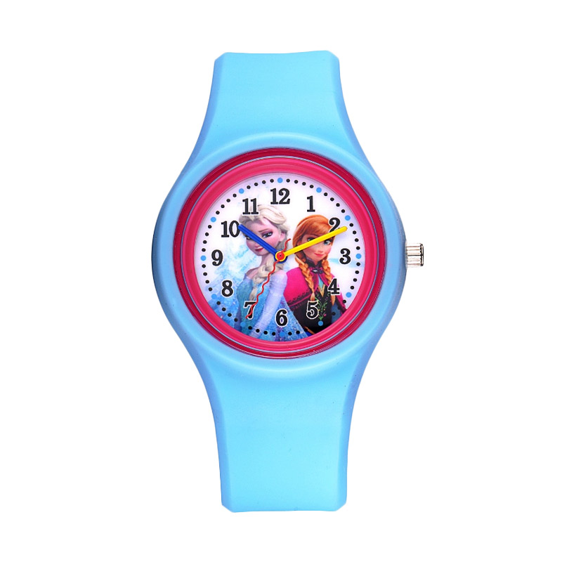 Disney Frozen FZ5415 L1 Light Blue Jam Tangan Anak Fitur Produk Analog watch .