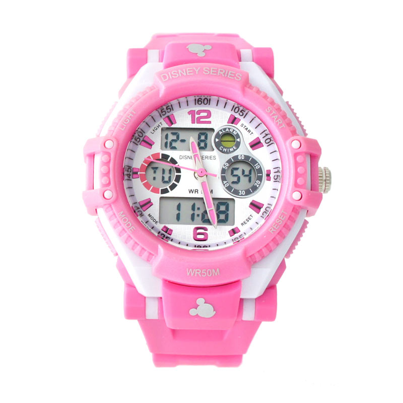 Jual Disney Mickey MS5549-P Pink Jam Tangan Sports Anak 
