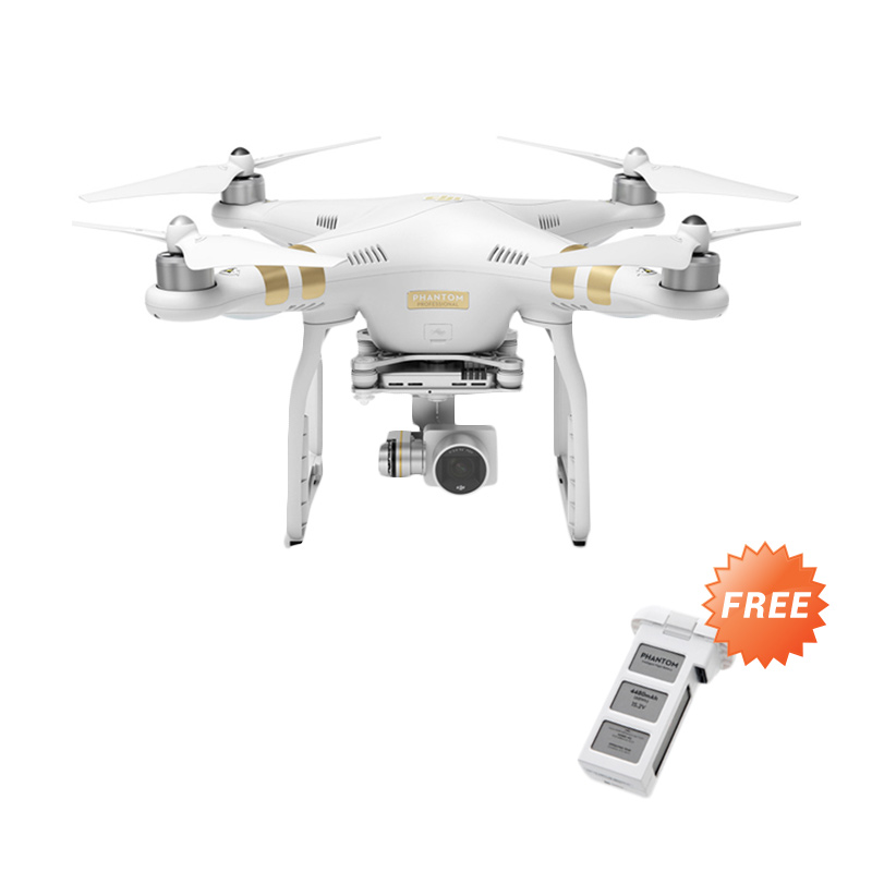 DJI Phantom 3 Profesional Video Kamera Drone - Free 1 Intelligent Flight Battery