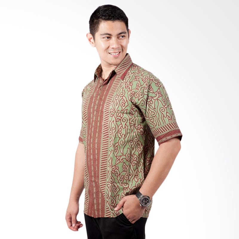 Djoeragan LK6a Kemeja Batik Pria Modern