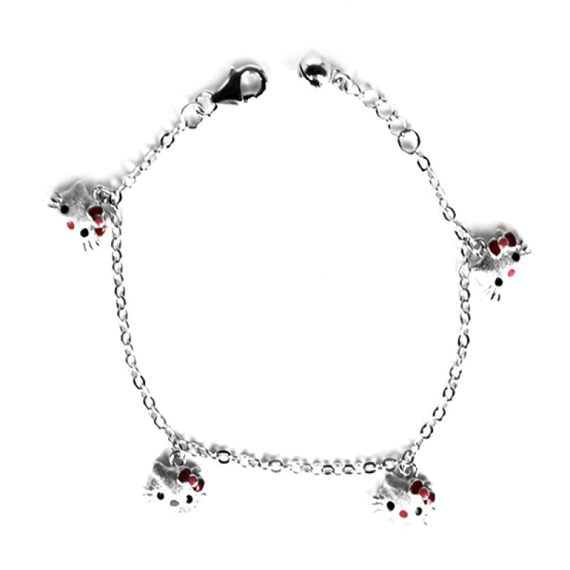 Jual Dparis Hellokity Baby Bracelet Silver Gelang Online