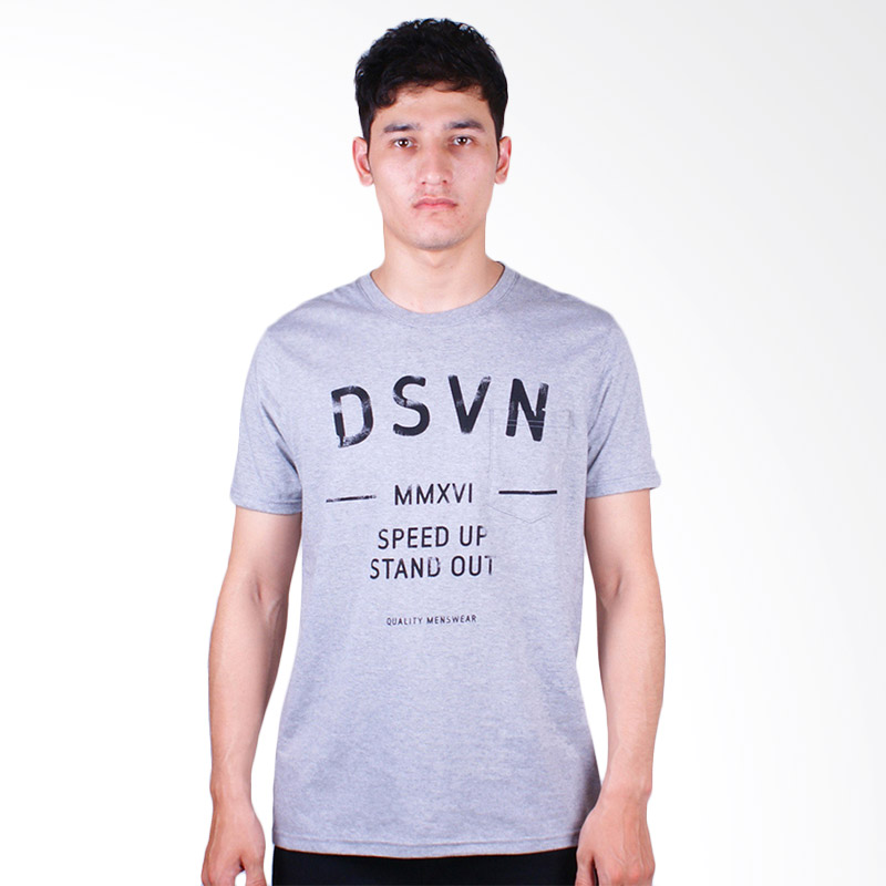 DSVN Osias Printed T-Shirt Pria - Misty Grey Extra diskon 7% setiap hari Extra diskon 5% setiap hari Citibank – lebih hemat 10%