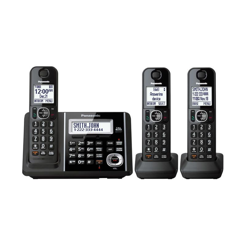 Jual Panasonic Cordless Phone KXTGF343 B Answering Machine with 3