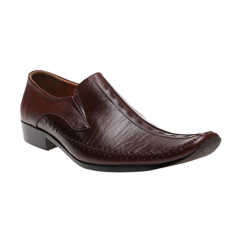 Edberth Leather Shoes Ecosse FM-56 C Brown Sepatu Pria
