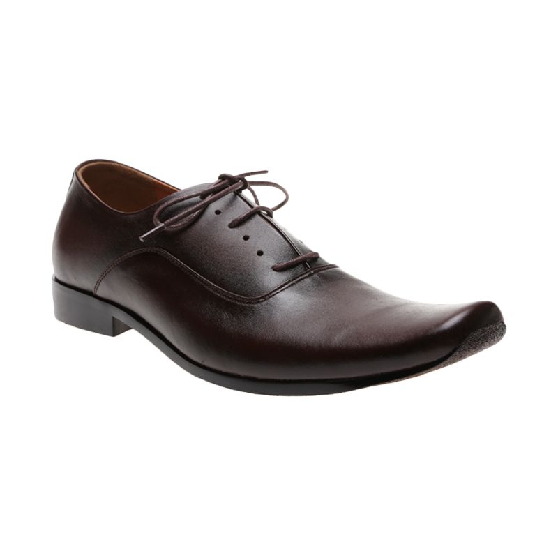 Edberth Leather Shoes Oxford FM-61 C Brown Sepatu Pria