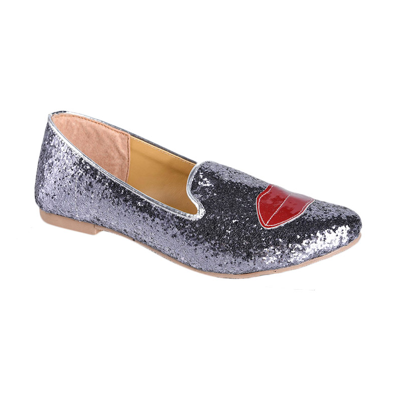 Edberth Woman Glitter Siena Cw 21 Sepatu Wanita - Silver