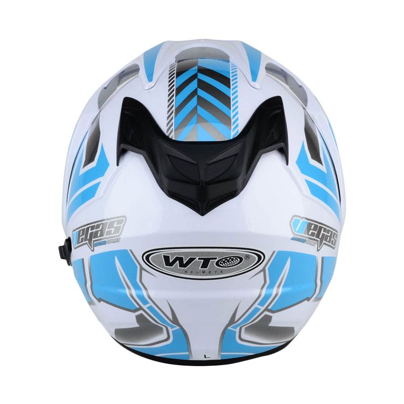 Jual WTO Helmet Impressive Double Visor Vegas Putih Biru