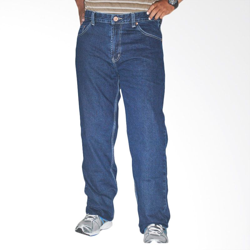 2ndRED Big Size Basic 114193 Indigo Blue Celana Panjang Jeans Pria