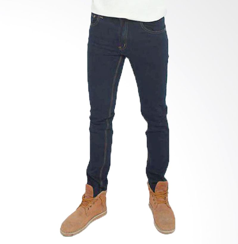 2ndRED 133205 Slim Fit Blue Black Celana Jeans Pria