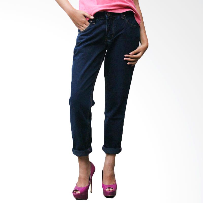 2ndRED Basic Ladies 232283 Scraft Wifing Blue Celana Panjang Jeans Wanita