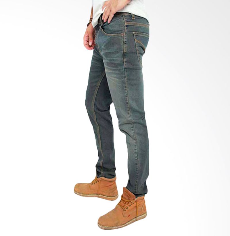 Jual 2ndRED Slim Fit 133223 wiskers Dark Grey  Celana  Jeans  