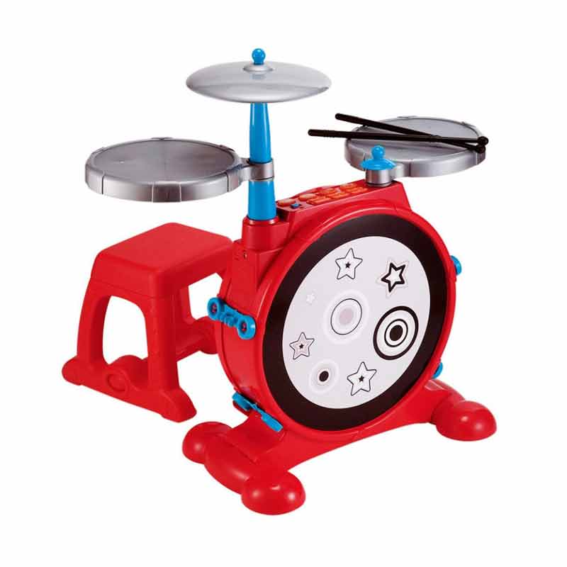 Jual ELC Super Sounds Electronic Drum Kit Multicolor 134443 Mainan