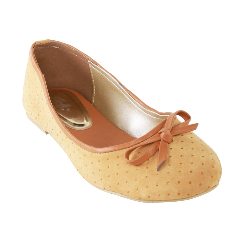 Eltaft Ballerina BL956 Light Brown Flat Shoes