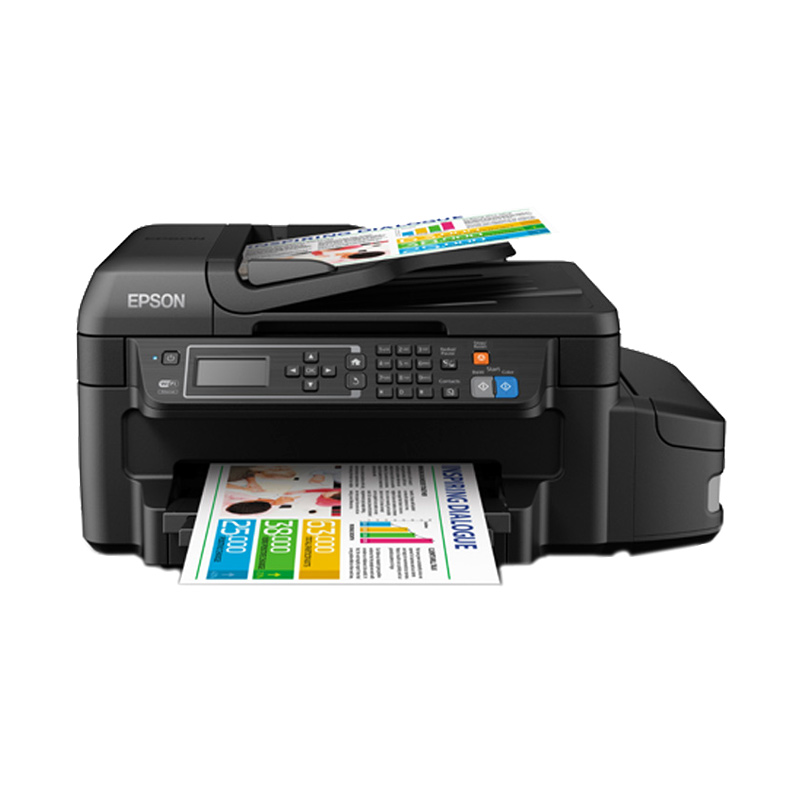 Jual Epson L655 Hitam Printer [Multifungsi/ Duplex/ Wifi/ ADF] di