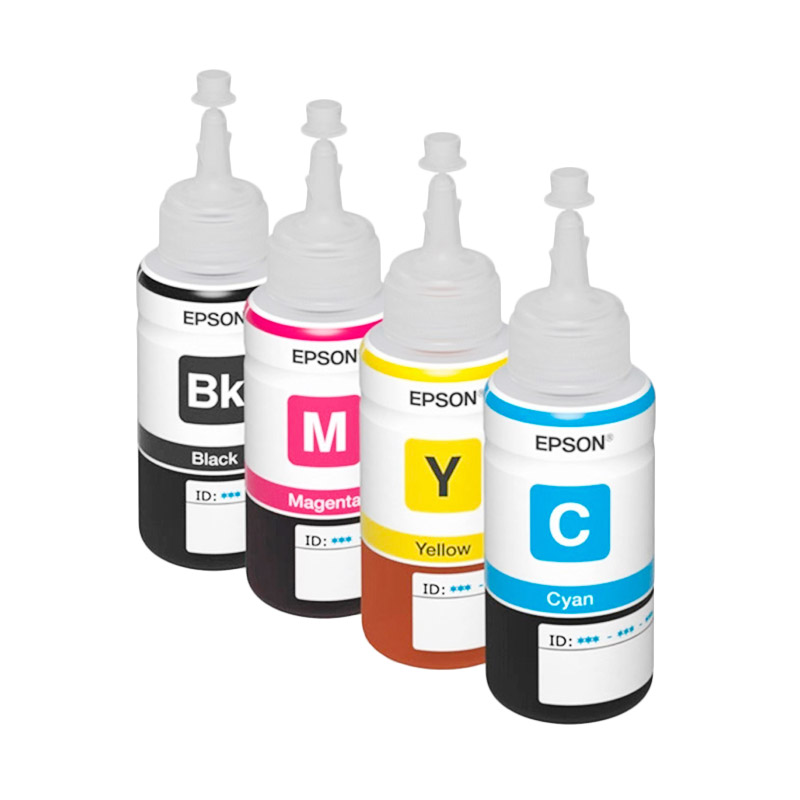 Jual Epson T6641 - T6644 CMYK Set Tinta for Printer L