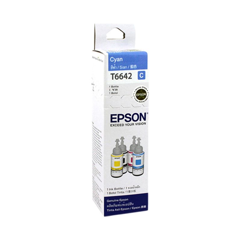 Jual Epson T6642 Tinta Printer Cyan di Seller Logikreasi Utama Official Store Kesawan, Kota