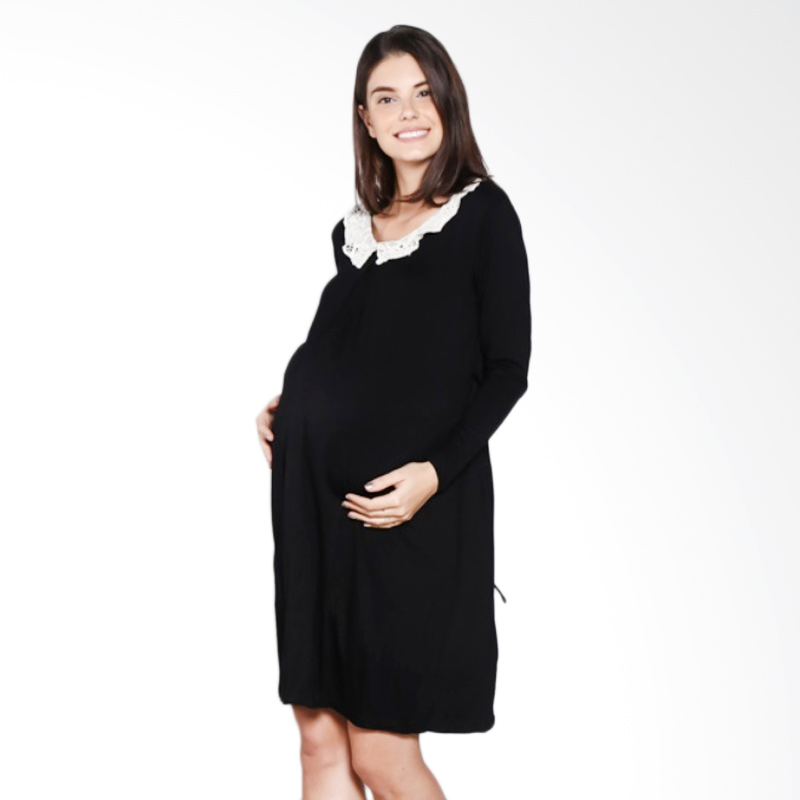 Eve Maternity LDM037C Baju Menyusui - Hitam