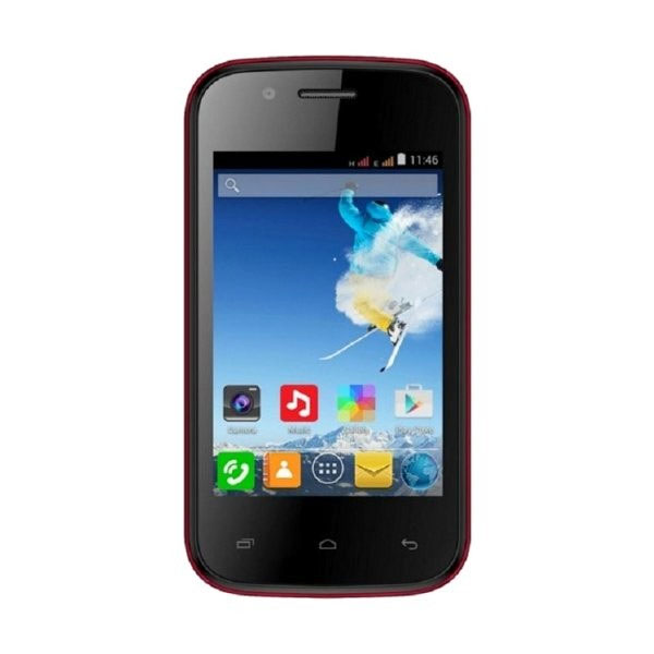 Evercoss A12B Smartphone - Hitam Merah