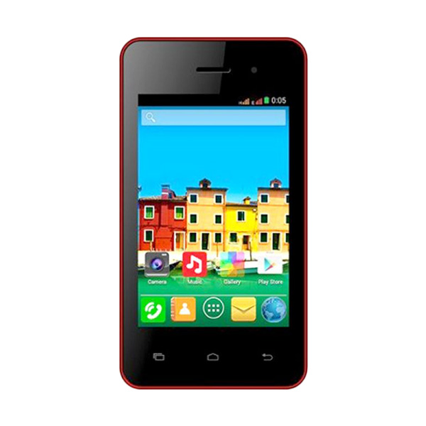 Evercoss A53C Smartphone - Hitam Merah