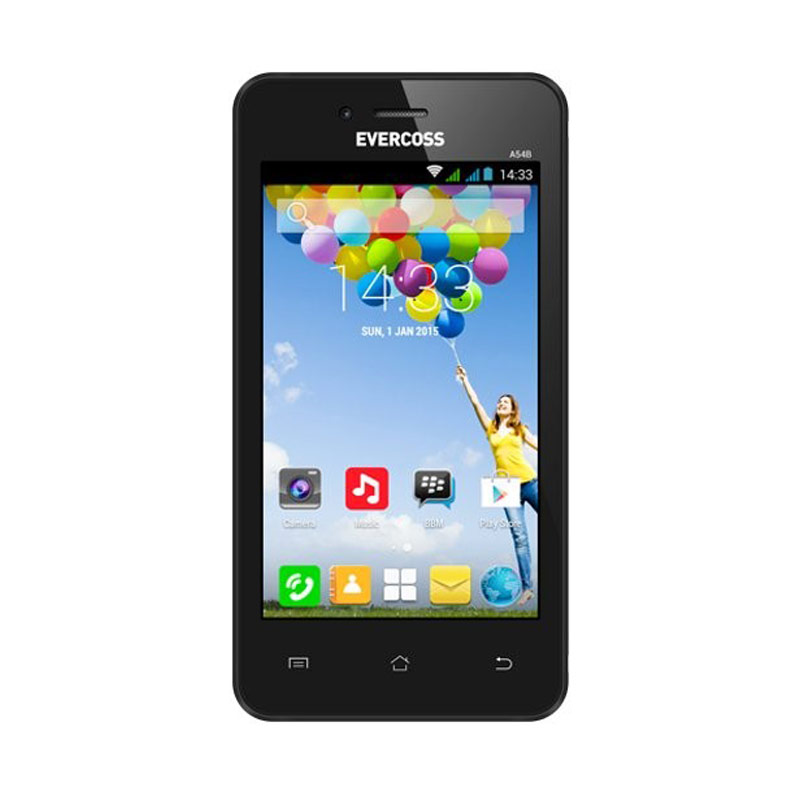 Evercoss A54B Jump Smartphone - Hitam